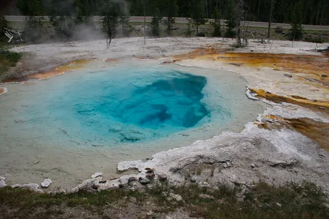 Yellowstone National Parl, Wyoming, USA. Det mest fantastiske og magiske sted i verden, med vandfald, geysere, vilde bjørne, ulve, elge og meget mere. Prøv det en gang, og du bliver afhængig.