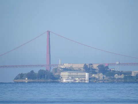 Golden Gate set fra Doubletree by Hilten Berkeley Marina, Berkeley, USA