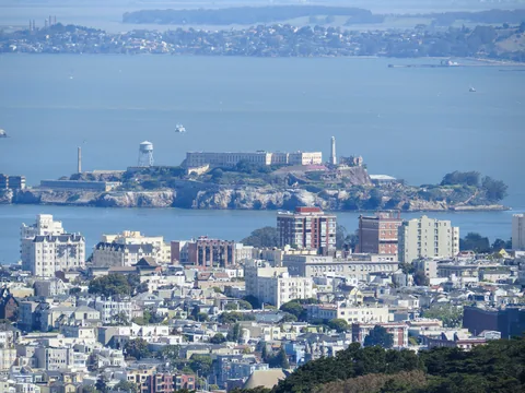 Udsigt fra Twin Peaks, San Francisco, Californien, USA