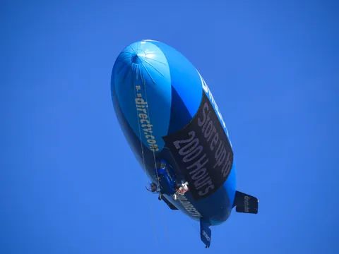 Goodyear luftskib over Marin Headlands