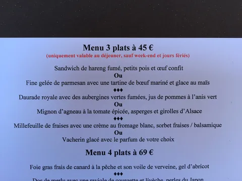 Frokost på 2 stjernede JY'S i Colmar.