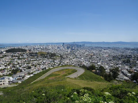 Udsigten fra Twin Peaks, San Francisco, USA