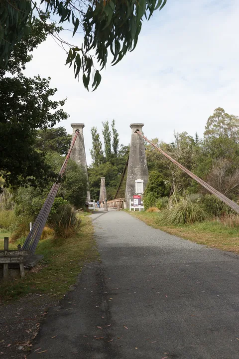 Clifden Suspension Bridge, South Island, New Zealand