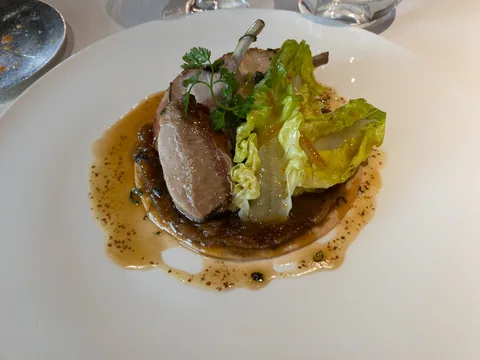 Frokost på L'Atalier du Peintre i Colmar, Alsace.