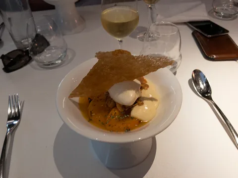 Frokost på L'Atalier du Peintre i Colmar, Alsace.