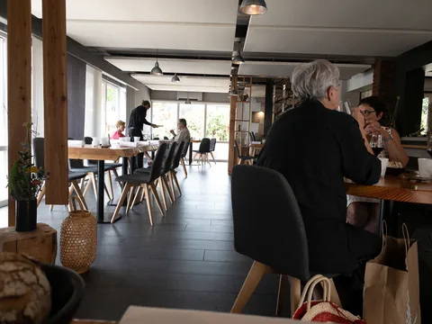 Frokost på L'Alchemille, Kaysersberg, Frankrig