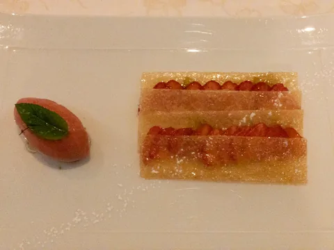 Middag på Le Maximillien, Zellenberg, Alsace, Frankrig
