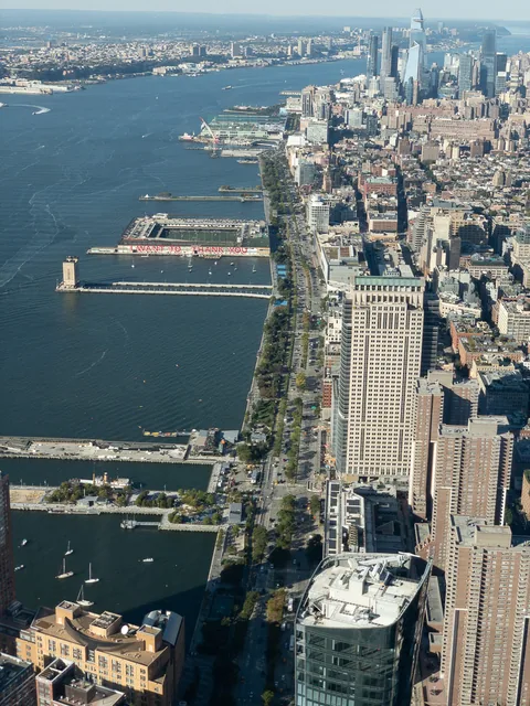 Udsigt fra One World Trade Center, New York, USA
