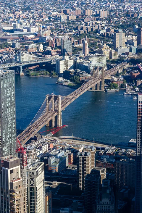 Udsigt fra One World Trade Center, New York, USA