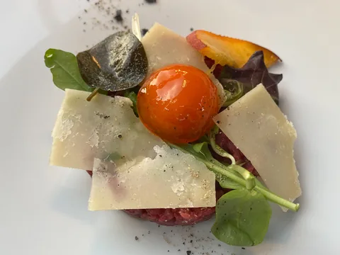 Middag på Osteria Battaglino, Dogliani, Piemonte, Italien