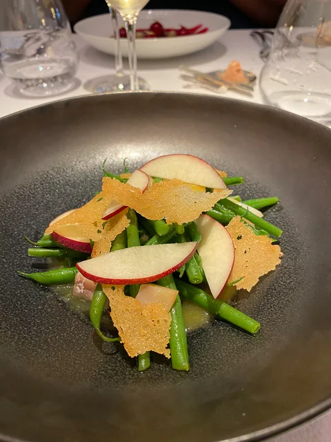 Frokost på vores stamrestaurant L'Atalier du Peintre i Colmar, Alsace, Frankrig