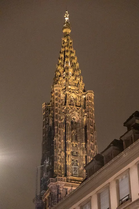 Første aften i Alsace i Strasbourg, med en lille middag og en rask gåtur i Petite France.