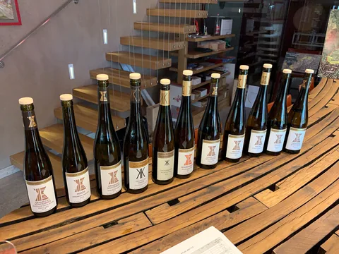 Turens anden vinsmagning, denne gang hos Domaine Kirrenbourg, et forholdsvist nyt domæne, som har købt op, og nu producerer vin på et interessant højt niveau.