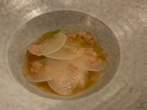 Årets sidste restaurantbesøg med Glenn og Lene, turen gik til Restaurant Palægade, hvor Lene og Rikke hoppede på Julefrokostmenuen, og Glenn og Michael gik efter deres 5 retters menu. Dertil lidt forskellige øl.